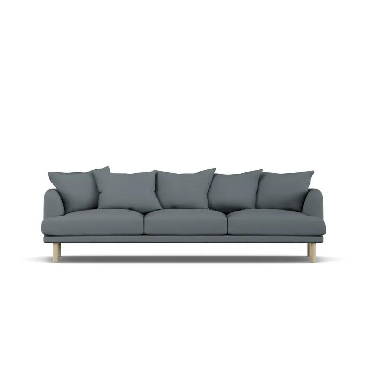 Sjövik sofa - Same Blue 6678-white-oiled oak, 3,5-seater - 1898