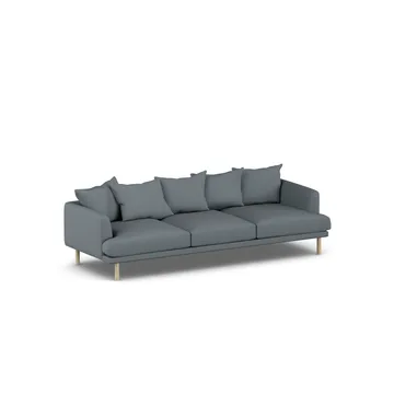 Sjövik sofa - Same Blue 6678-white-oiled oak, 3,5-seater - 1898