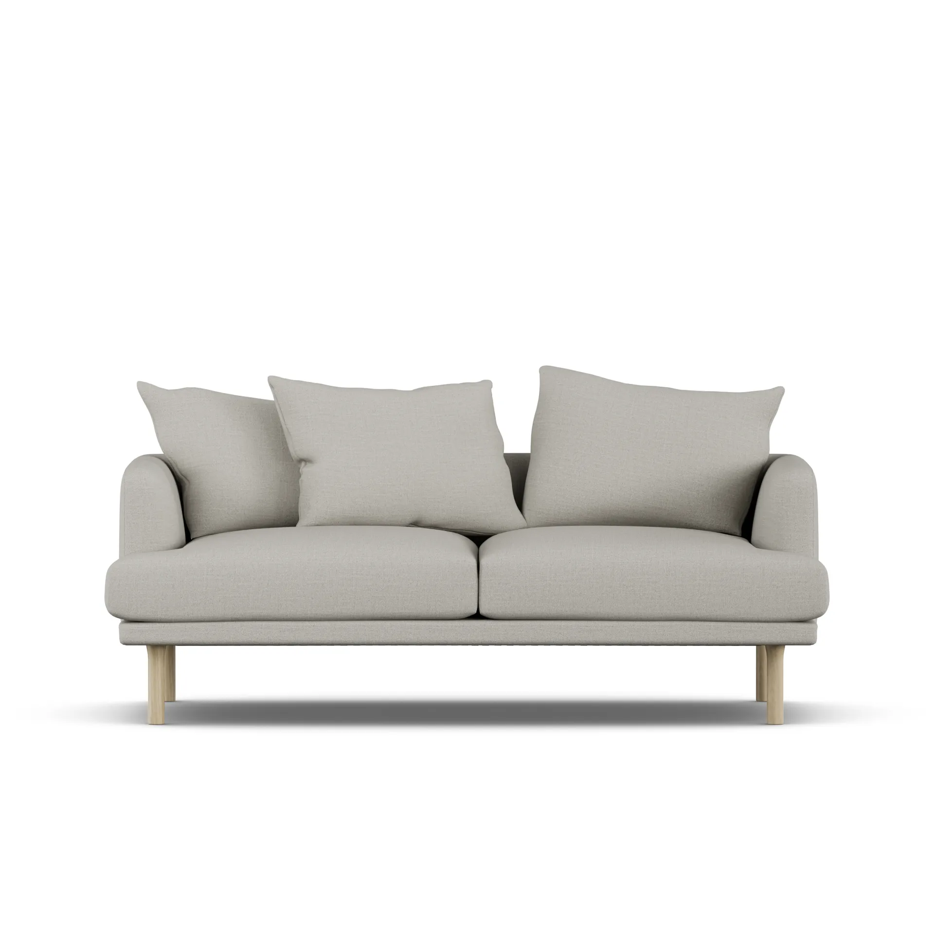 Sjövik sofa, Same Grey 6673-white-oiled oak, 2,5-seater 1898