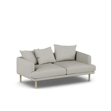 Sjövik sofa - Same Grey 6673-white-oiled oak, 2,5-seater - 1898