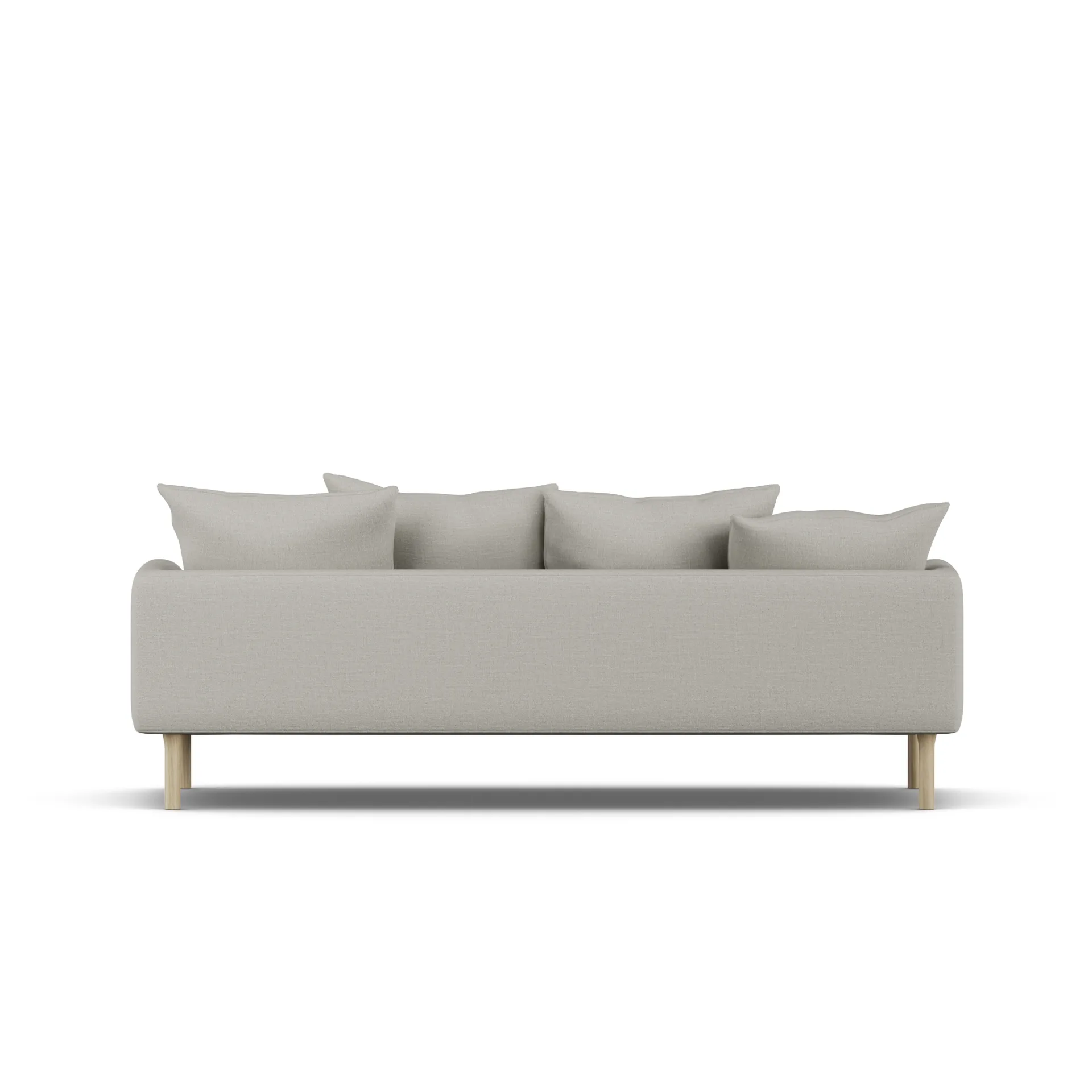 Sjövik sofa, Same Grey 6673-white-oiled oak, 3-seater 1898