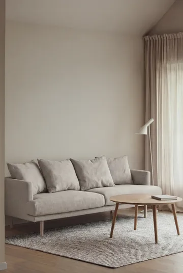 Sjövik sofa - Same Grey 6673-white-oiled oak, 3-seater - 1898