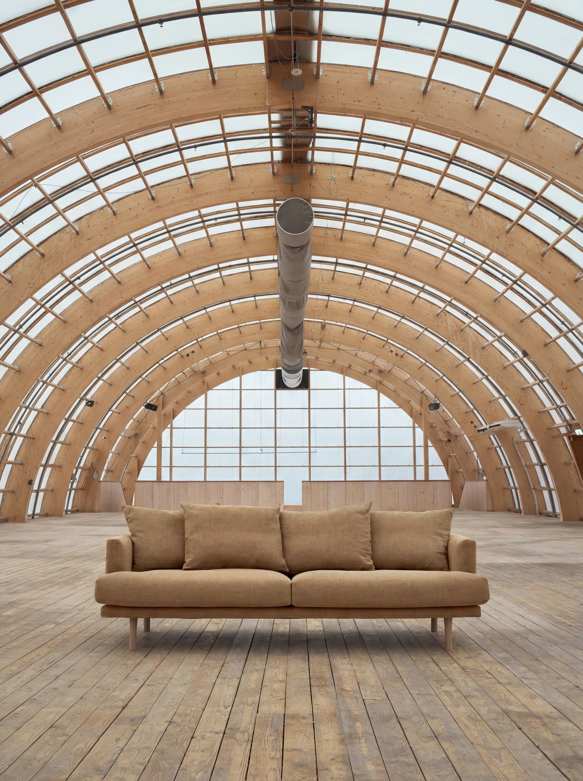 Sjövik sofa, Same Ochre 6676-white-oiled oak, 3-seater 1898