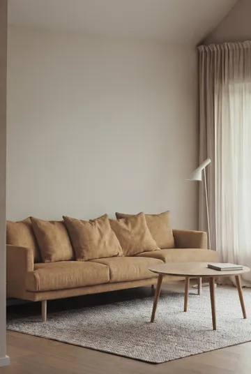 Sjövik sofa - Same Ochre 6676-white-oiled oak, 3,5-seater - 1898