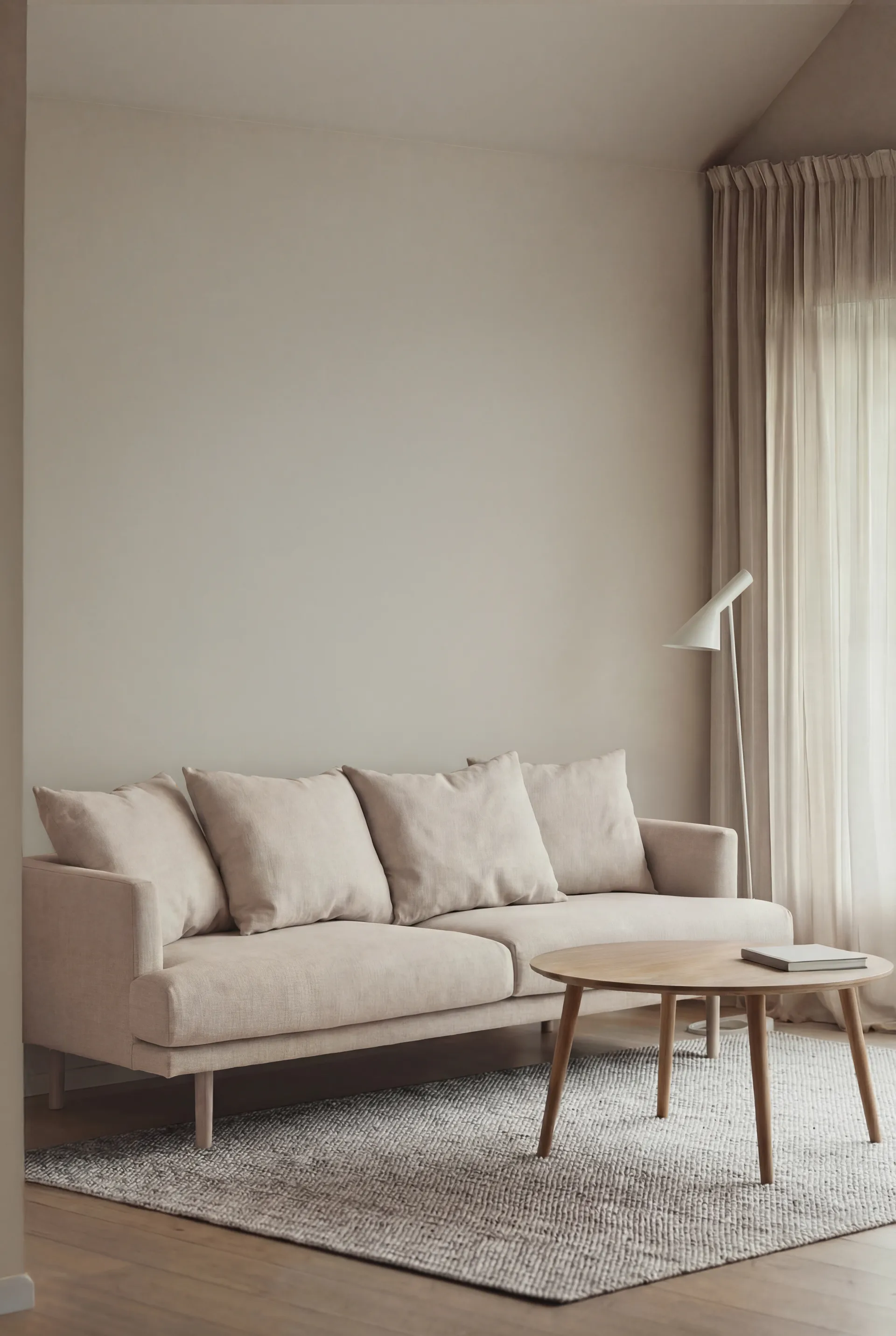 Sjövik sofa, Same Off White 6671-white-oiled oak, 3-seater 1898