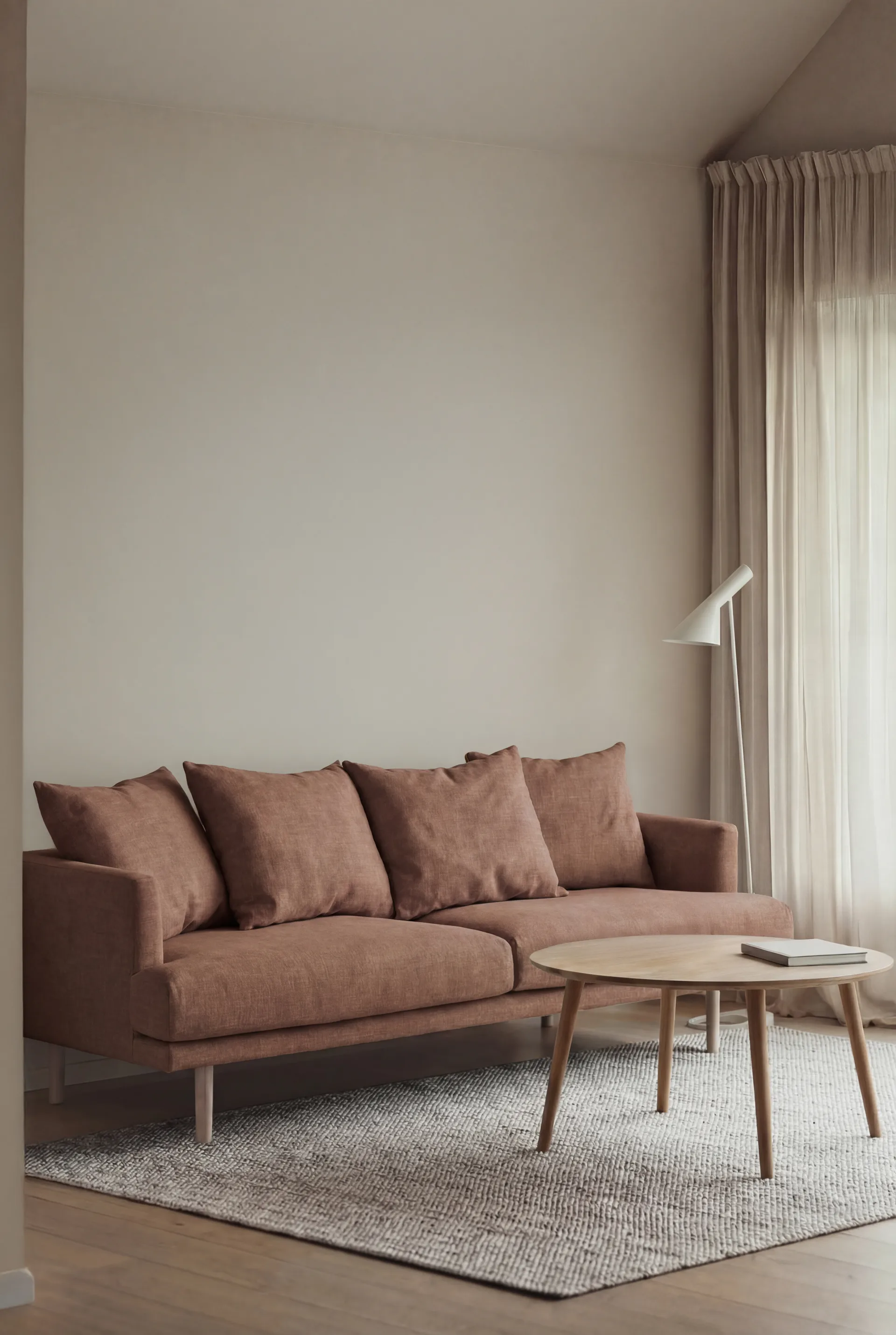 Sjövik sofa, Same Rust 6675-white-oiled oak, 3-seater 1898