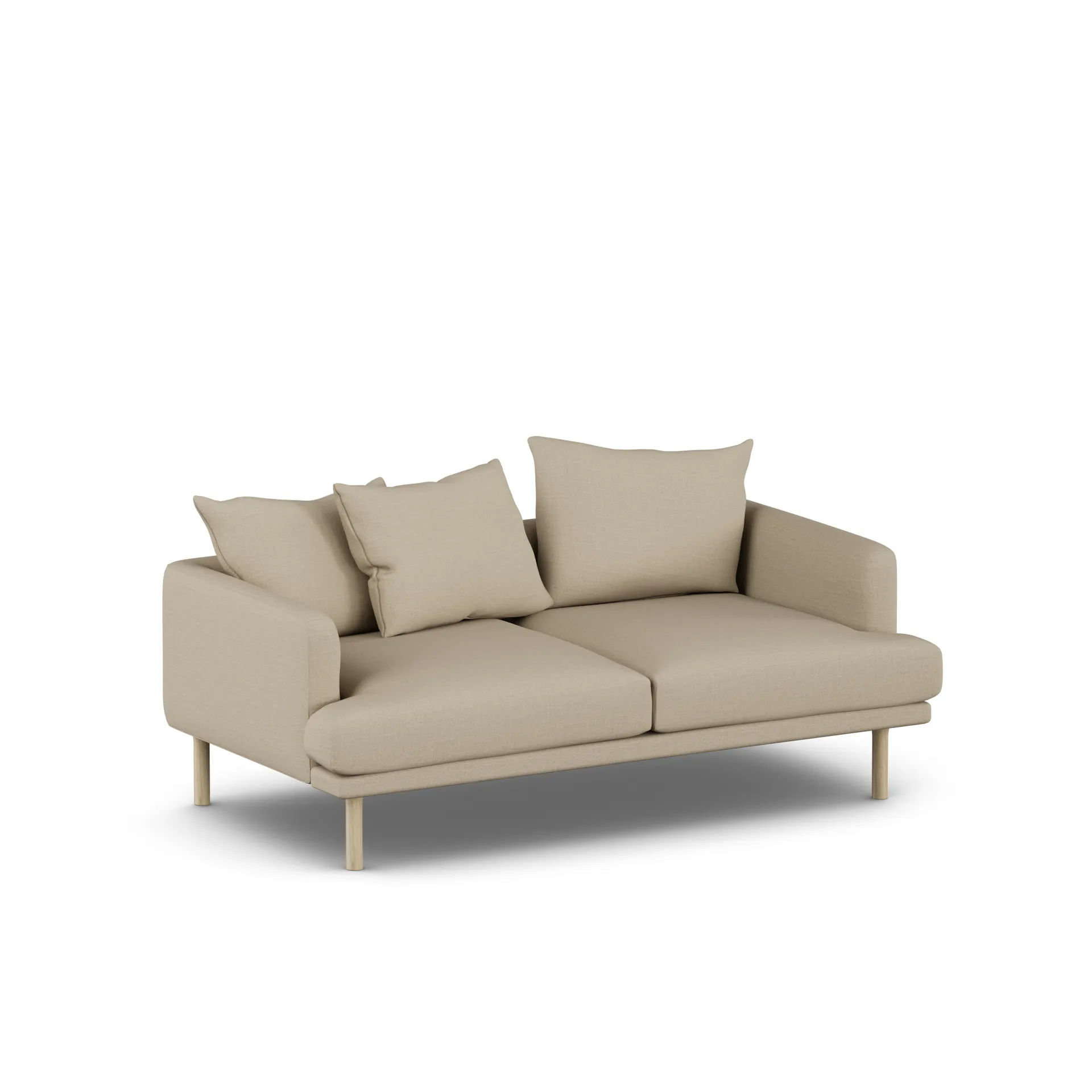 Sjövik sofa, Same Sand 6672-white-oiled oak, 2,5-seater 1898