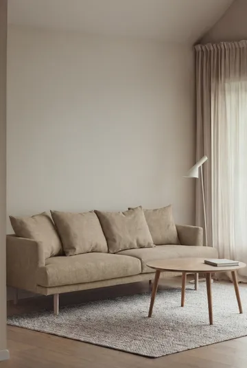 Sjövik sofa - Same Sand 6672-white-oiled oak, 3-seater - 1898