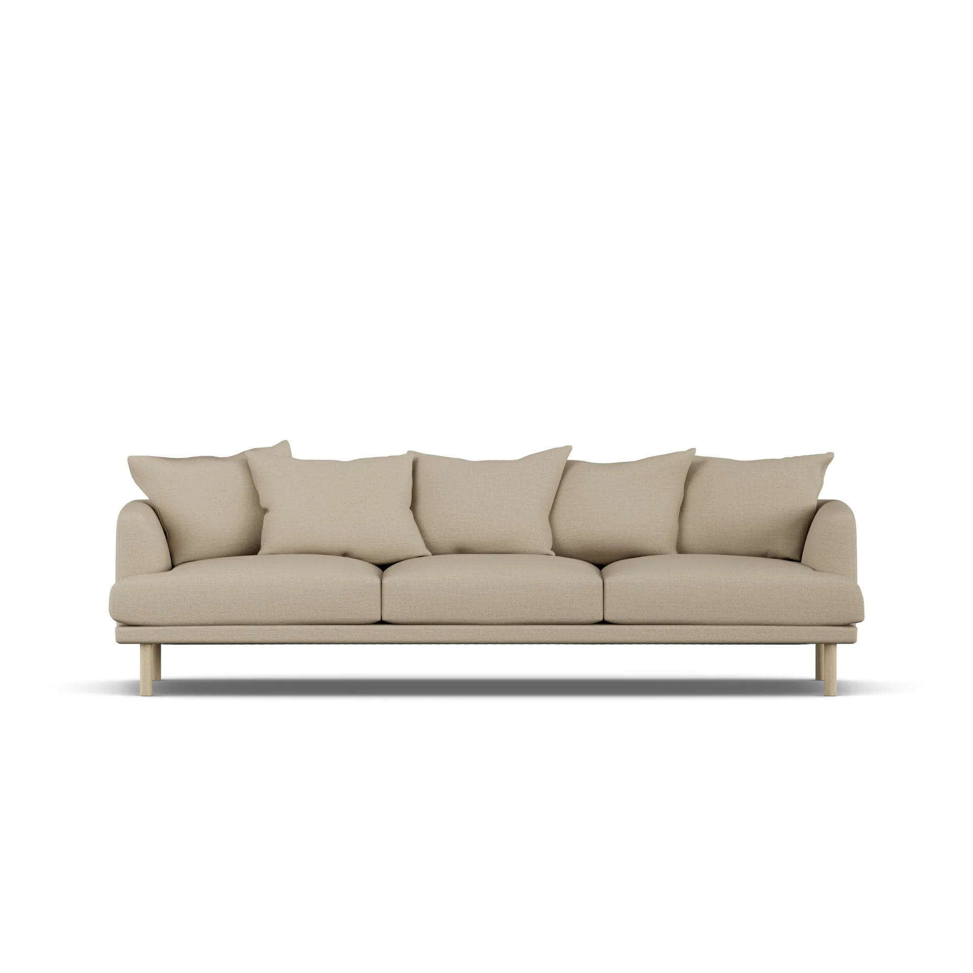 Sjövik sofa, Same Sand 6672-white-oiled oak, 3,5-seater 1898