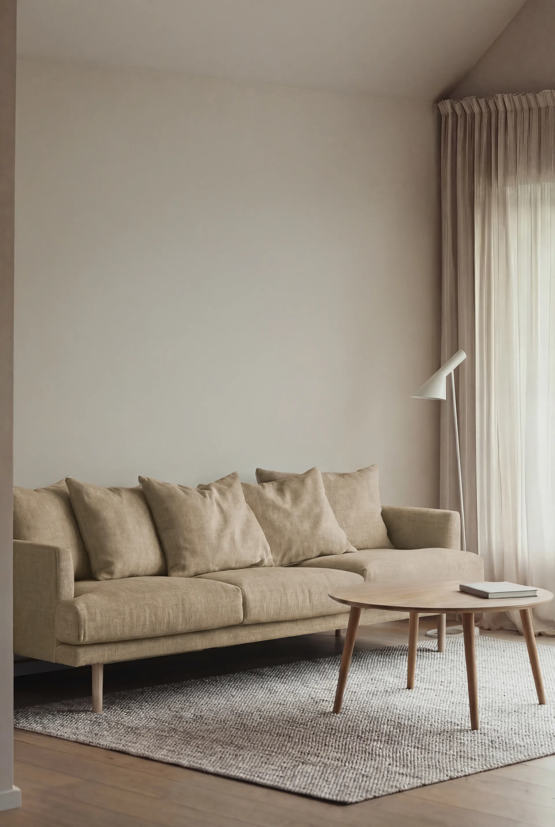 Sjövik sofa, Same Sand 6672-white-oiled oak, 3,5-seater 1898