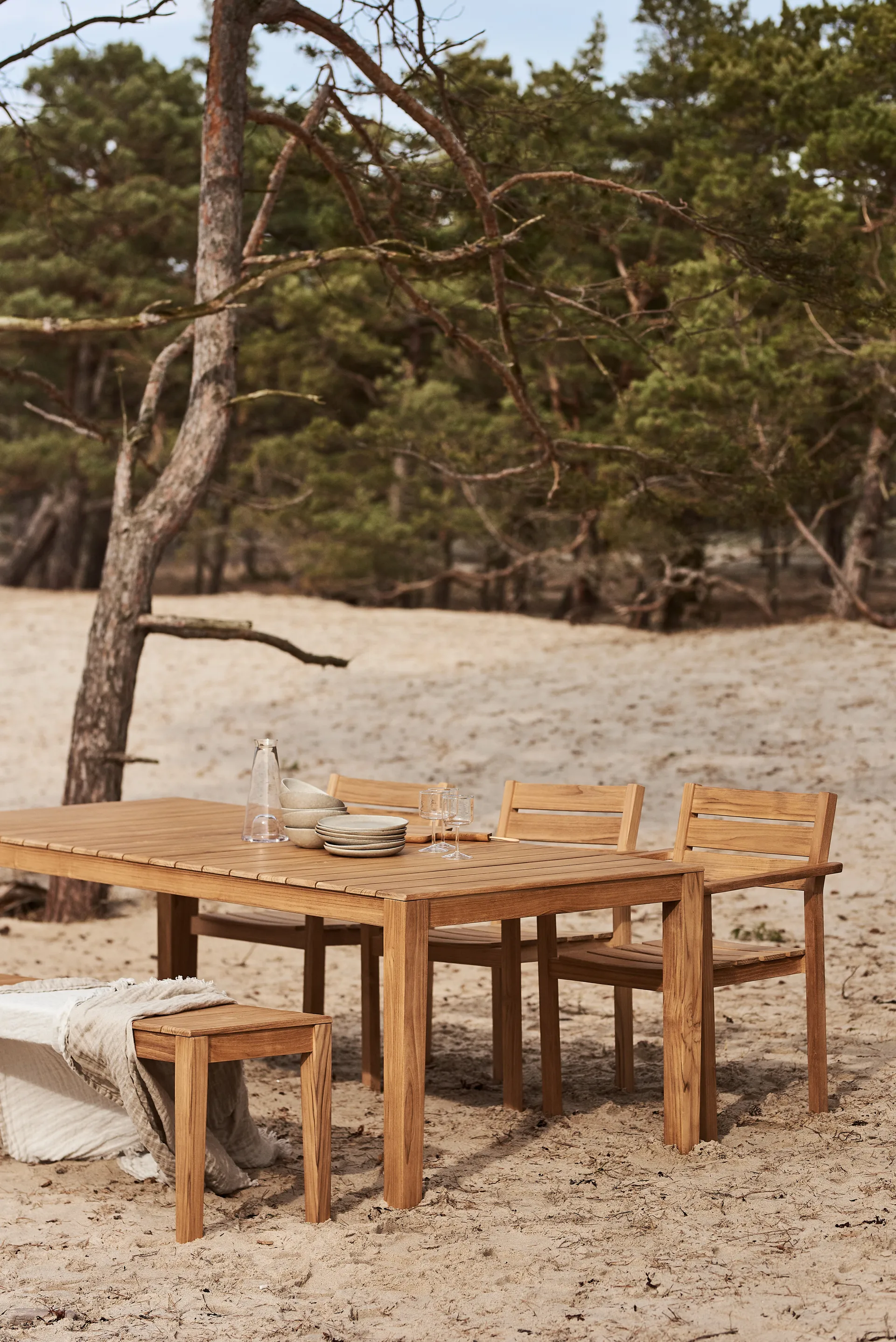 Sköndal dining table 220x95x76 cm, Teak 1898