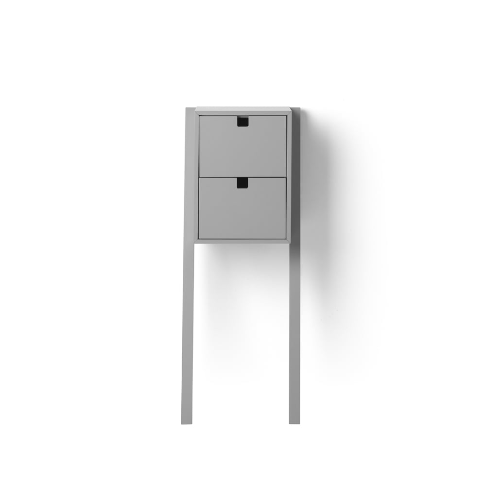 1898 Square bed- and hall way shelf Grey | Scandinavian Design | Bedside tables | Grey