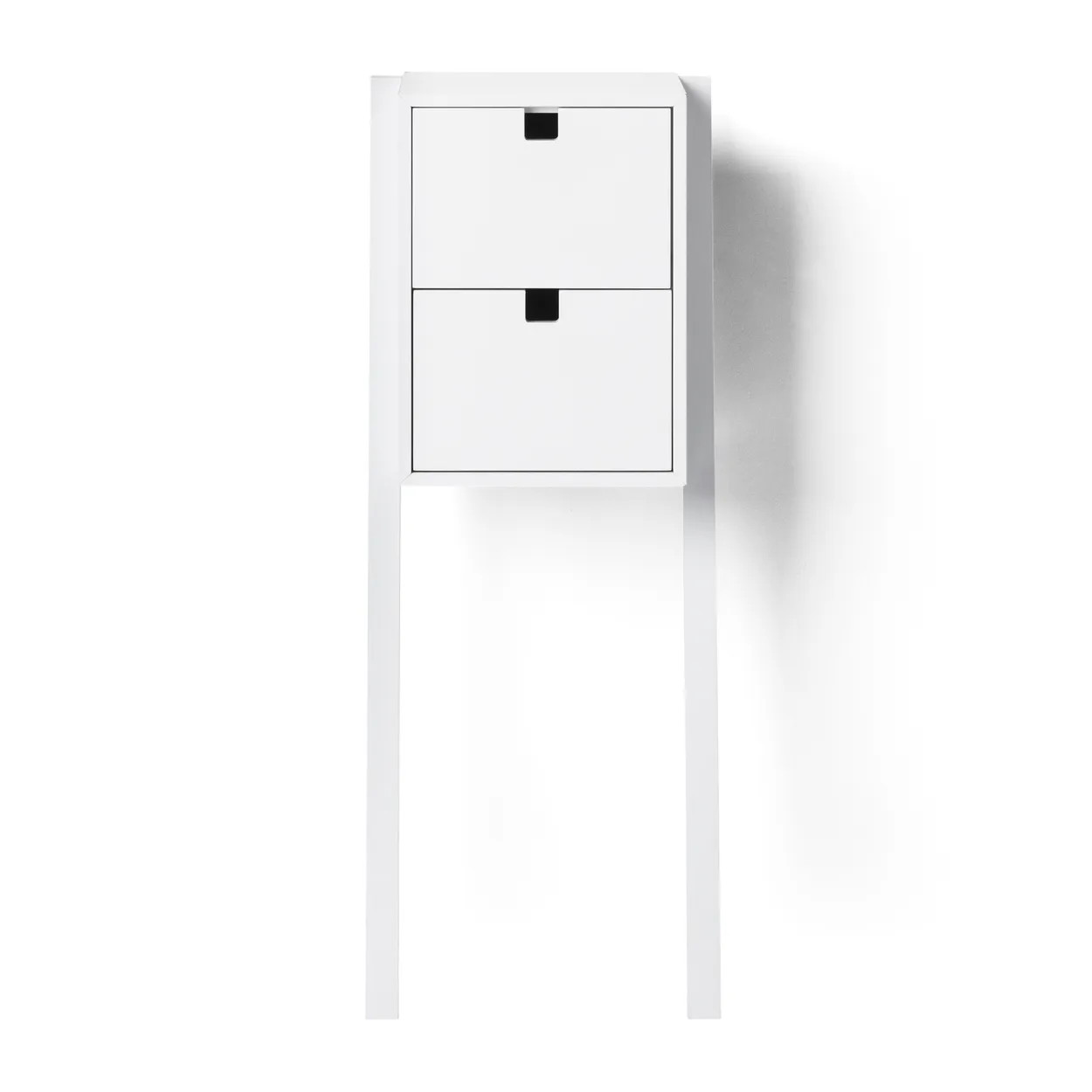 1898 Square bed- and hall way shelf White | Scandinavian Design | Bedside tables | White