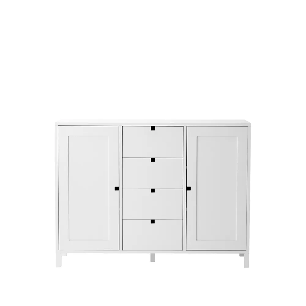 1898 Square bench White | Scandinavian Design | Dressers & sideboards | White