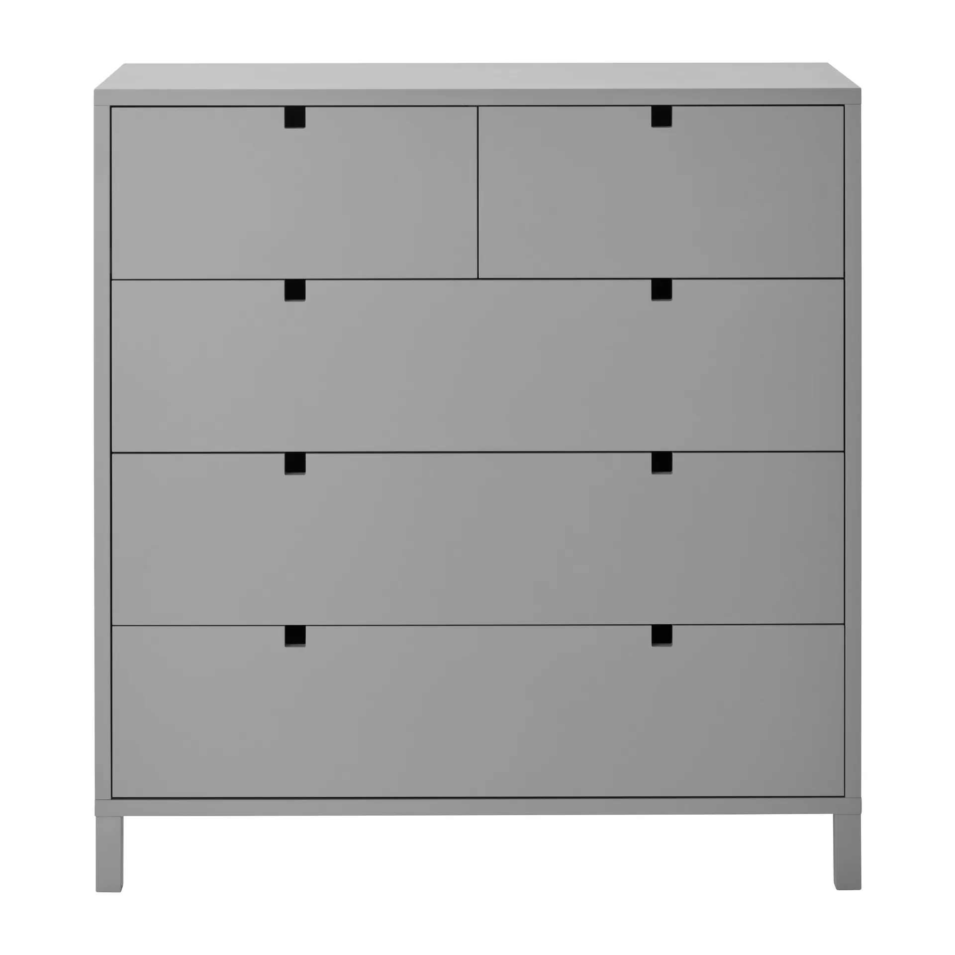 Square dresser 2+3 drawers, Grey 1898