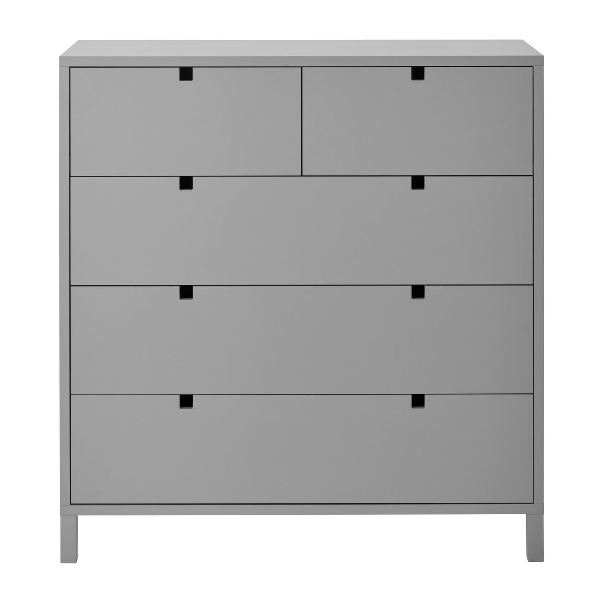 1898 Square dresser 2+3 drawers Grey | Scandinavian Design | Grey