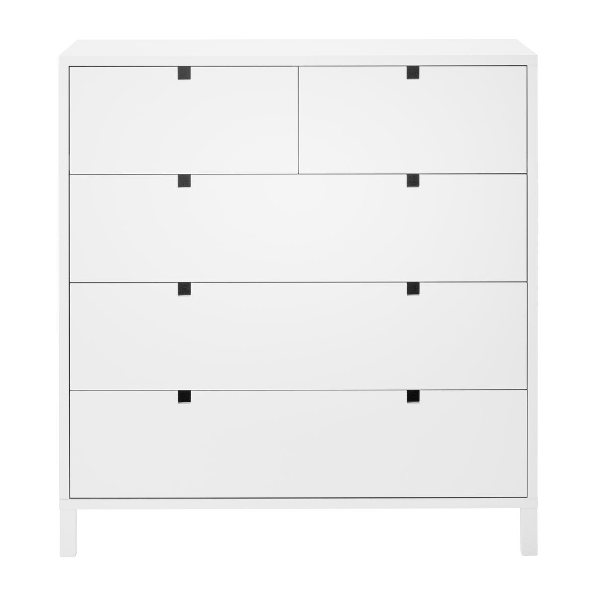1898 Square dresser 2+3 drawers White | Scandinavian Design | White