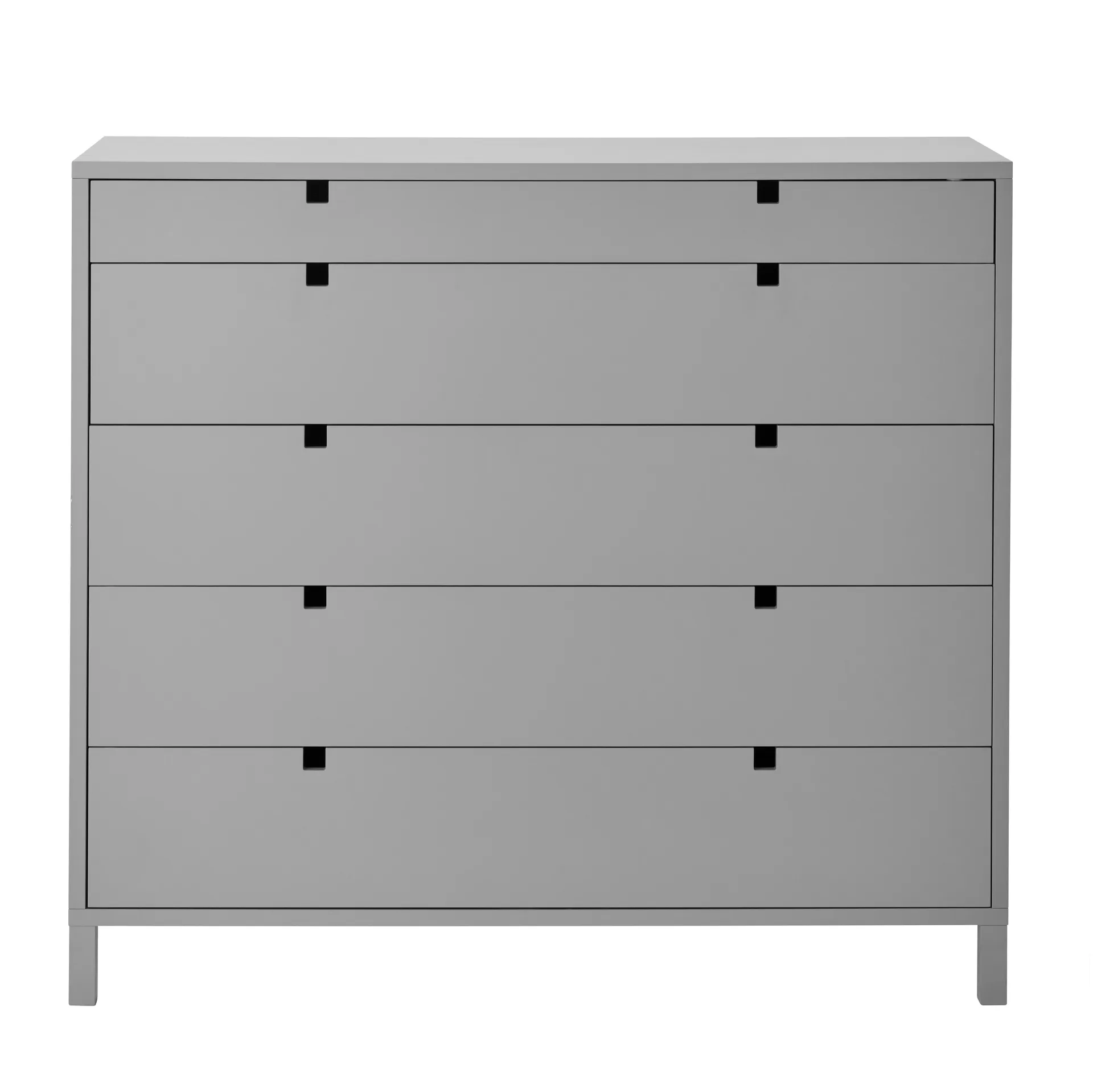 Square dresser 5 drawers, Grey 1898