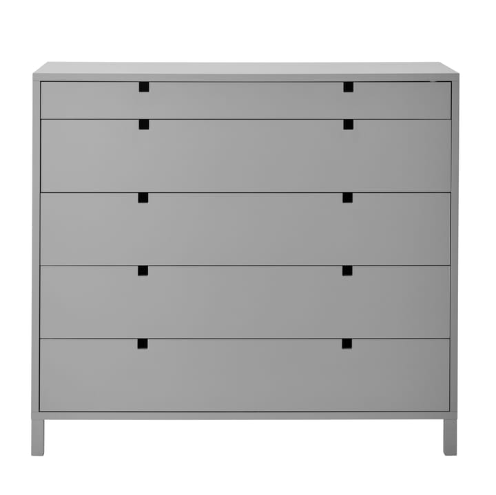 Square dresser 5 drawers - Grey - 1898