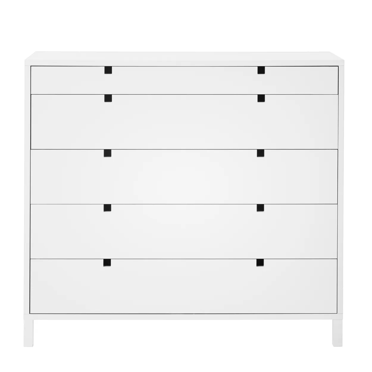 1898 Square dresser 5 drawers White | Scandinavian Design | White