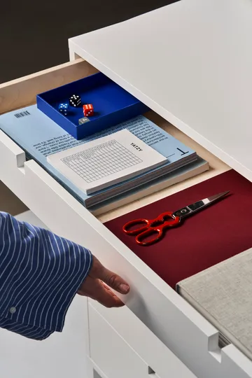 Square dresser 5 drawers - White - 1898