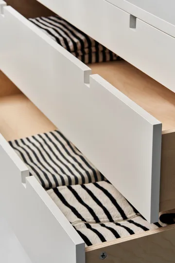 Square dresser 5 drawers - White - 1898