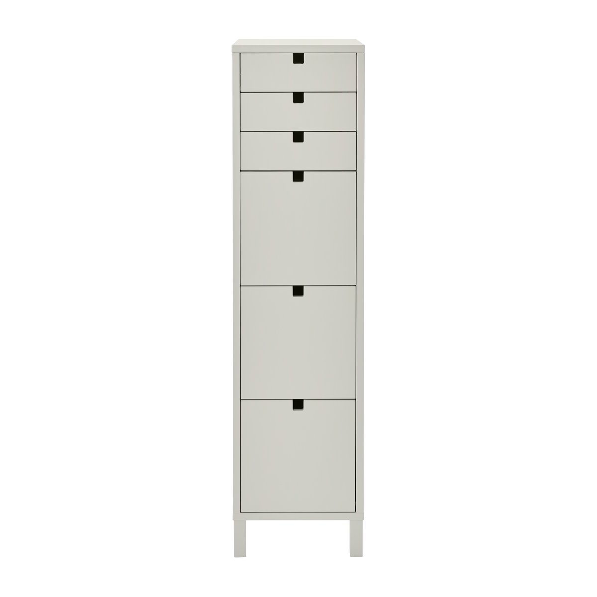 1898 Square dresser narrow 6 drawers Sand | Scandinavian Design | Beige