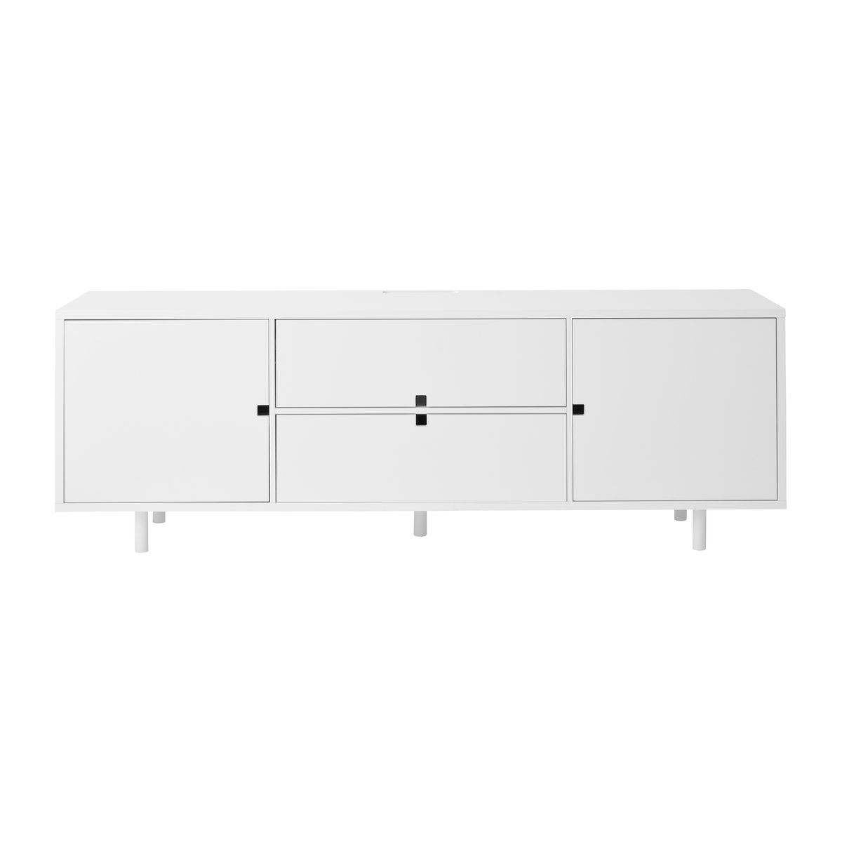 1898 Square media bench White | Scandinavian Design | T.V & media units | White