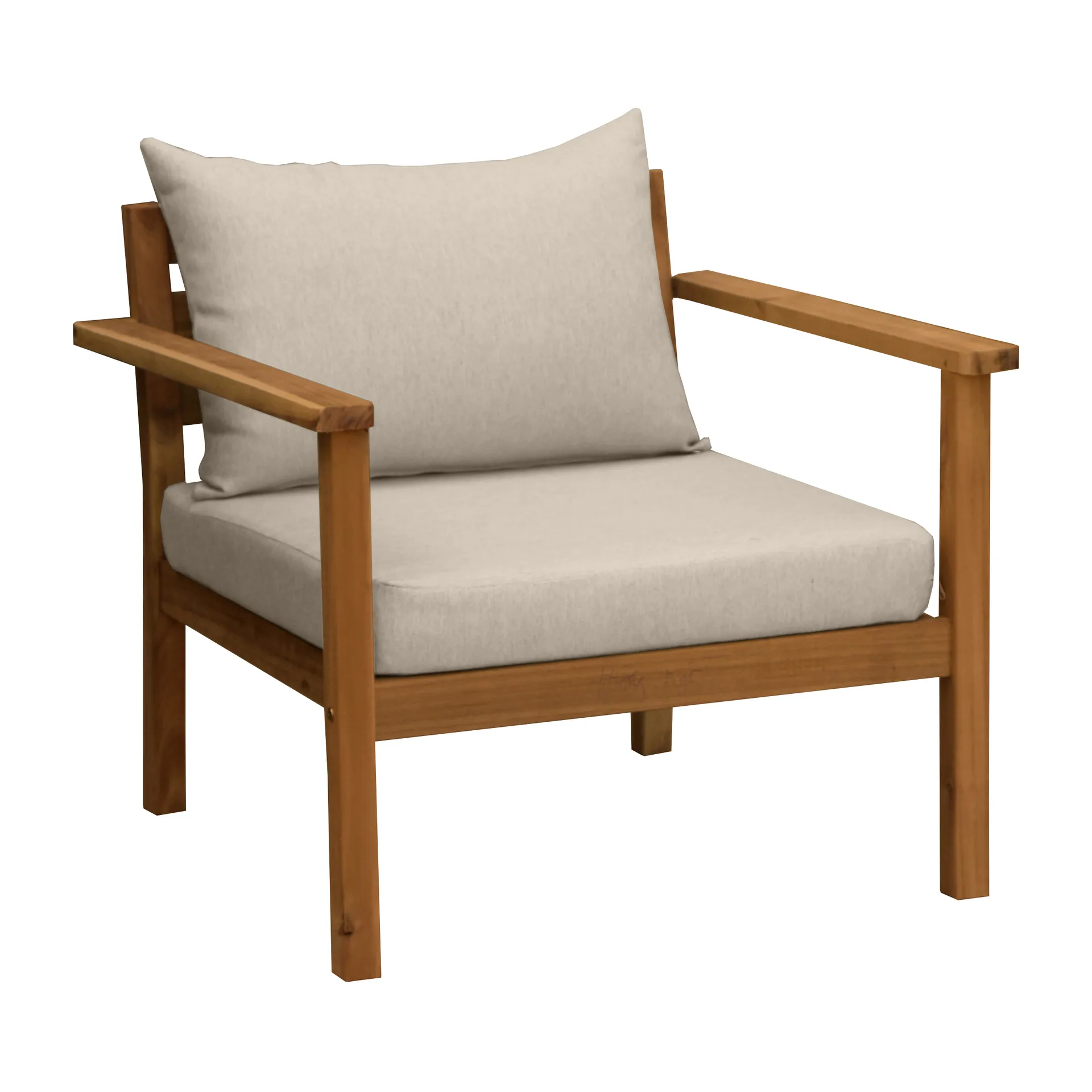 Stockaryd lounge armchair teak/beige,  1898
