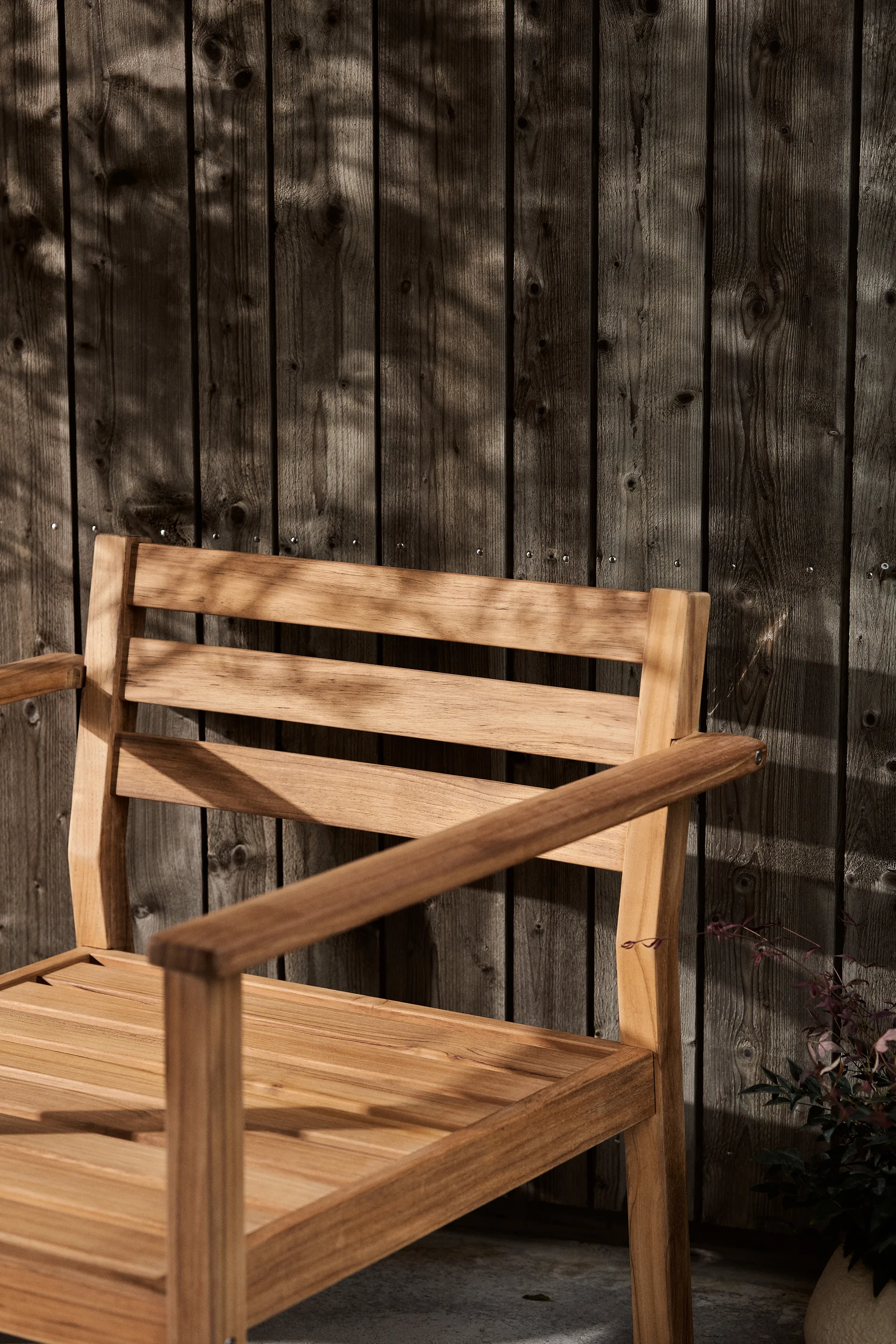 Stockaryd lounge armchair teak/beige 1898