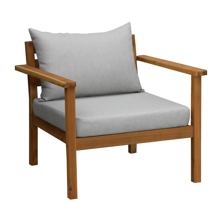 Stockaryd lounge armchair teak/light grey - 1898
