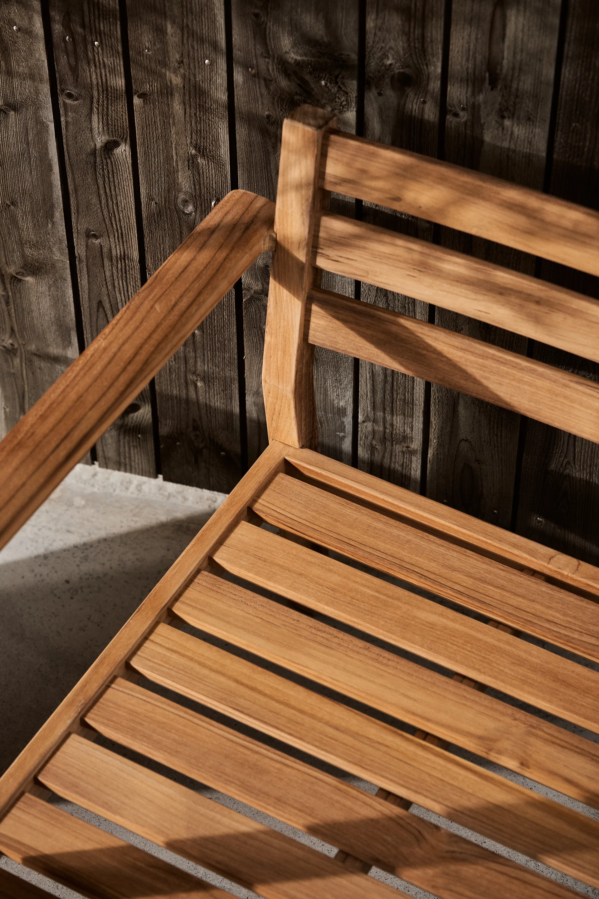 Stockaryd lounge armchair teak/light grey 1898
