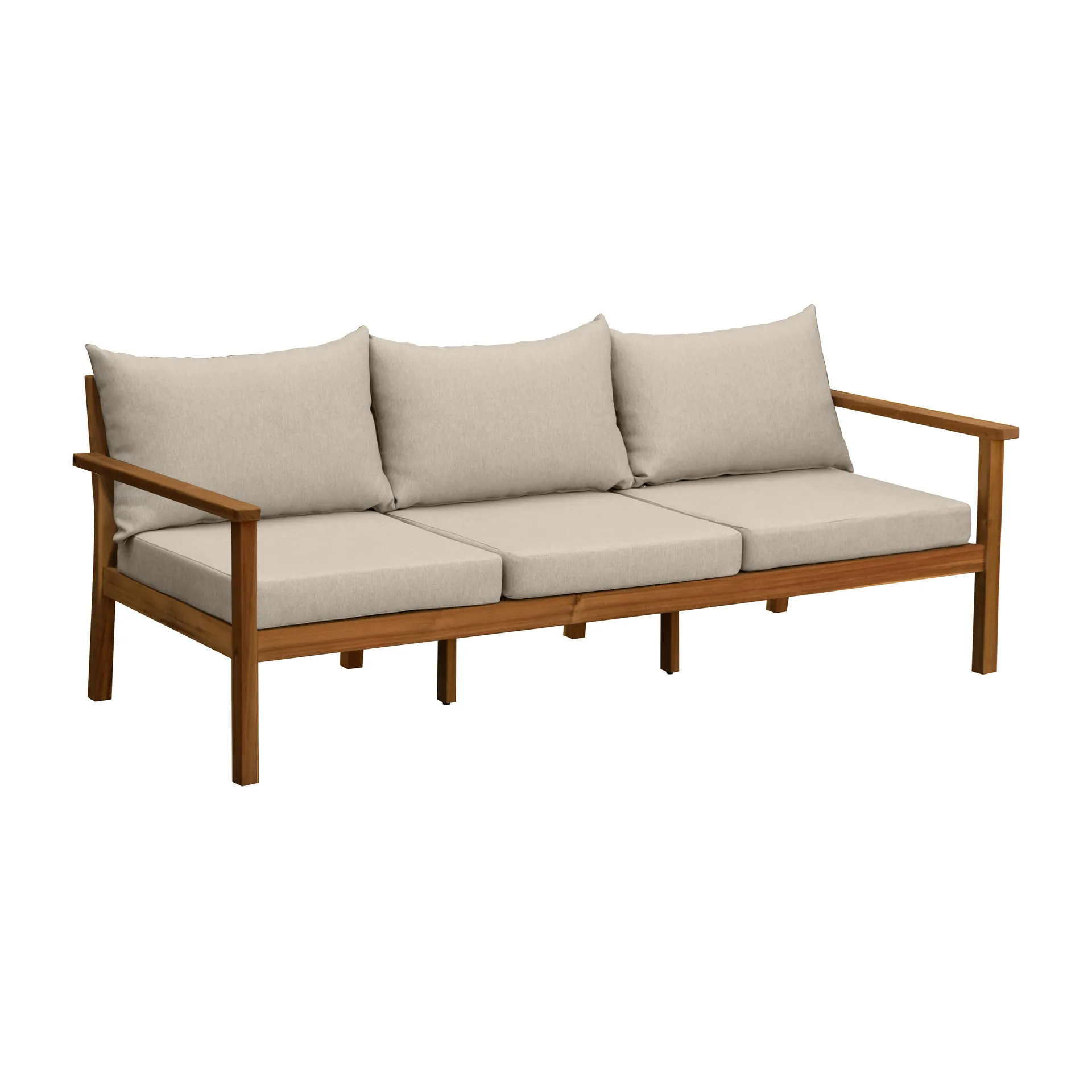 Stockaryd sofa 3-seater teak/beige,  1898