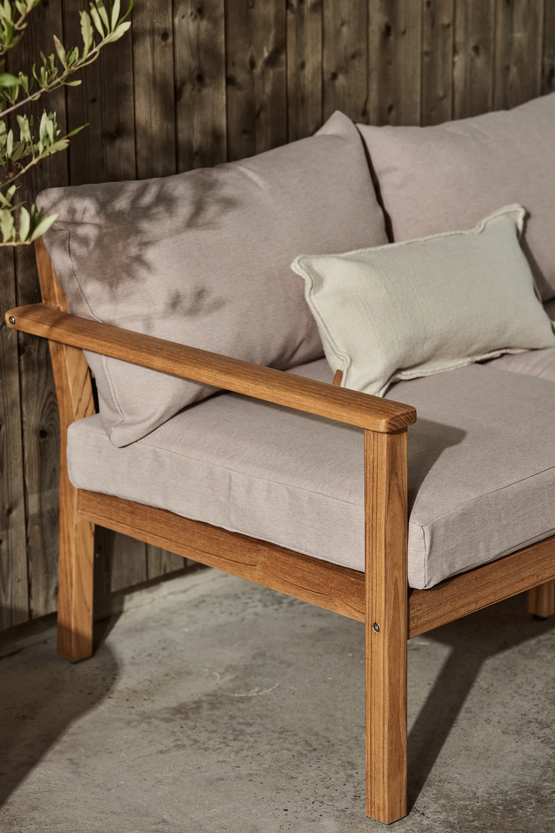Stockaryd sofa 3-seater teak/beige,  1898