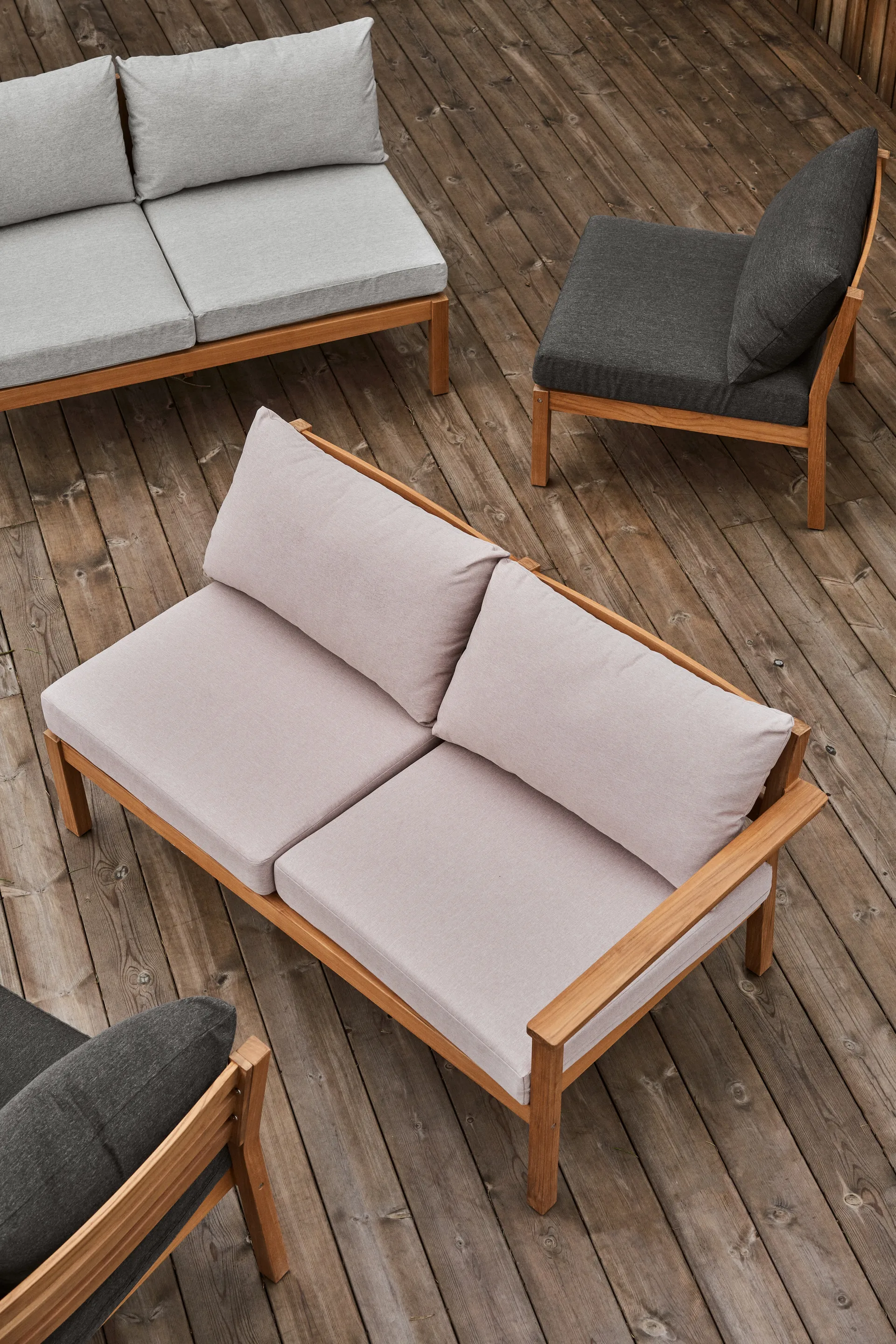 Stockaryd sofa module 2-seater left teak/beige,  1898