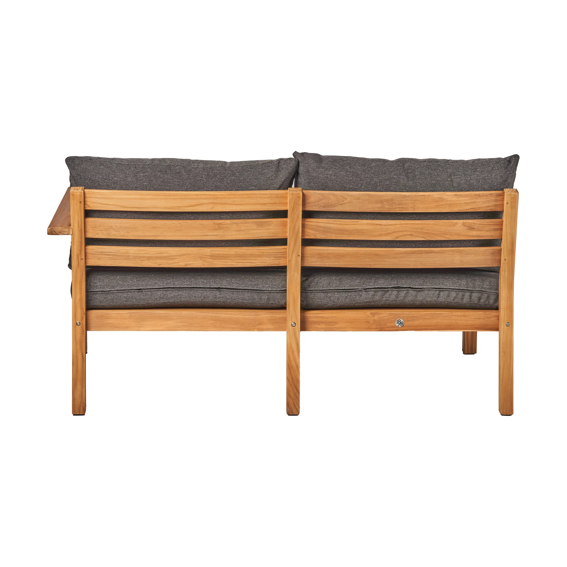 Stockaryd sofa module 2-seater left teak/dark grey,  1898