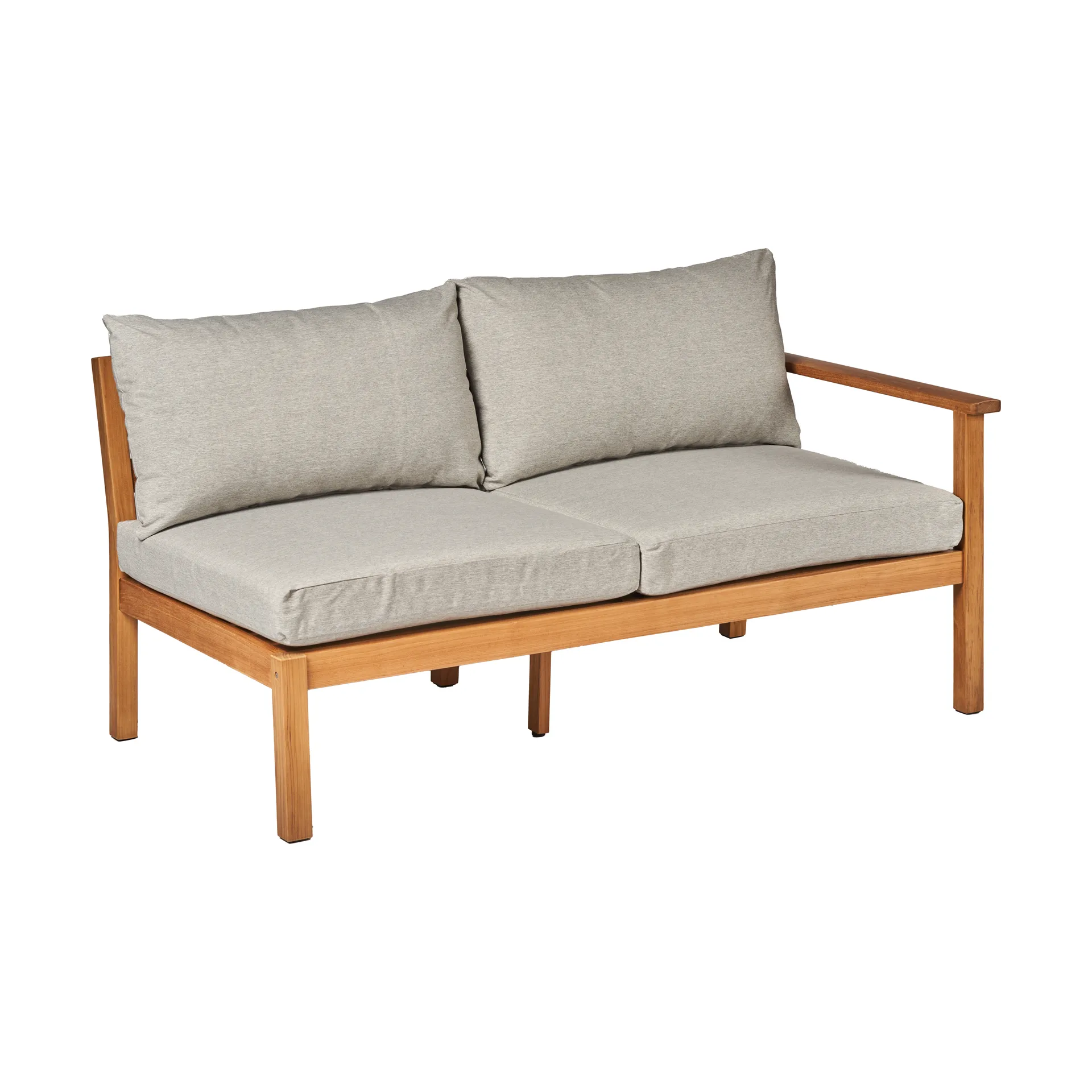 Stockaryd sofa module 2-seater left teak/light grey,  1898