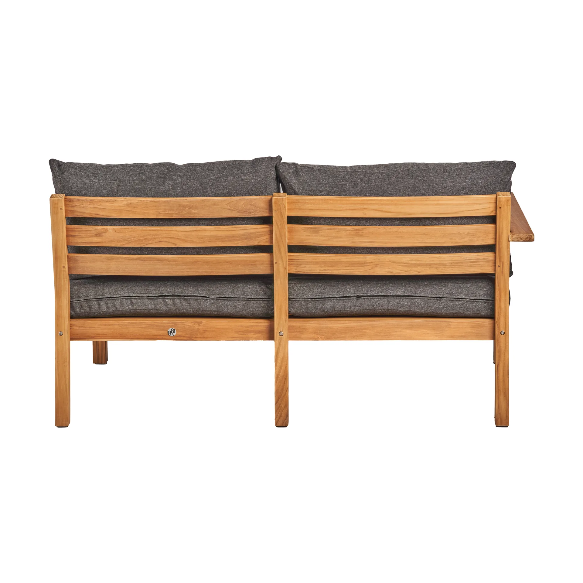 Stockaryd sofa module 2-seater right teak/dark grey,  1898