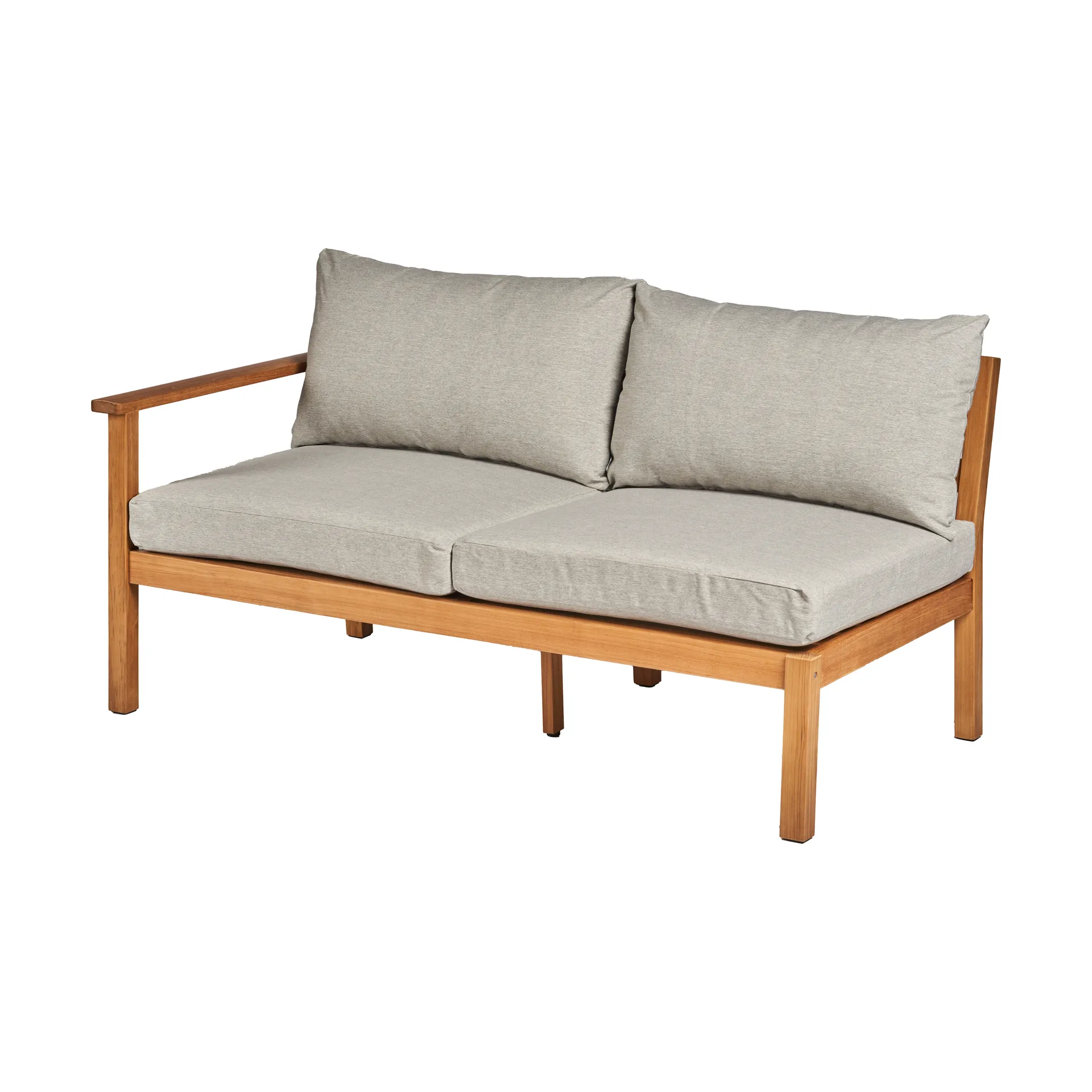 Stockaryd sofa module 2-seater right teak/light grey,  1898