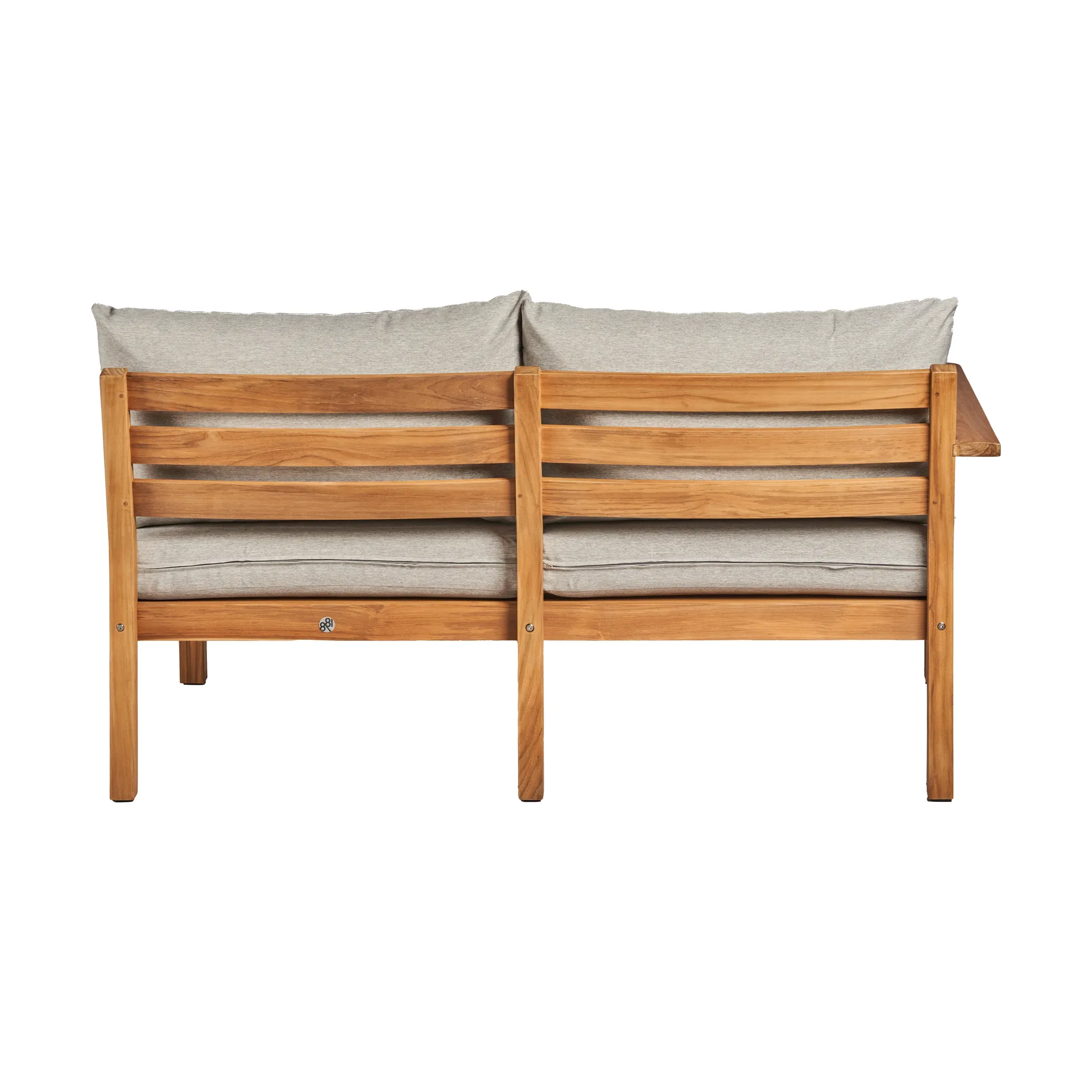 Stockaryd sofa module 2-seater right teak/light grey,  1898