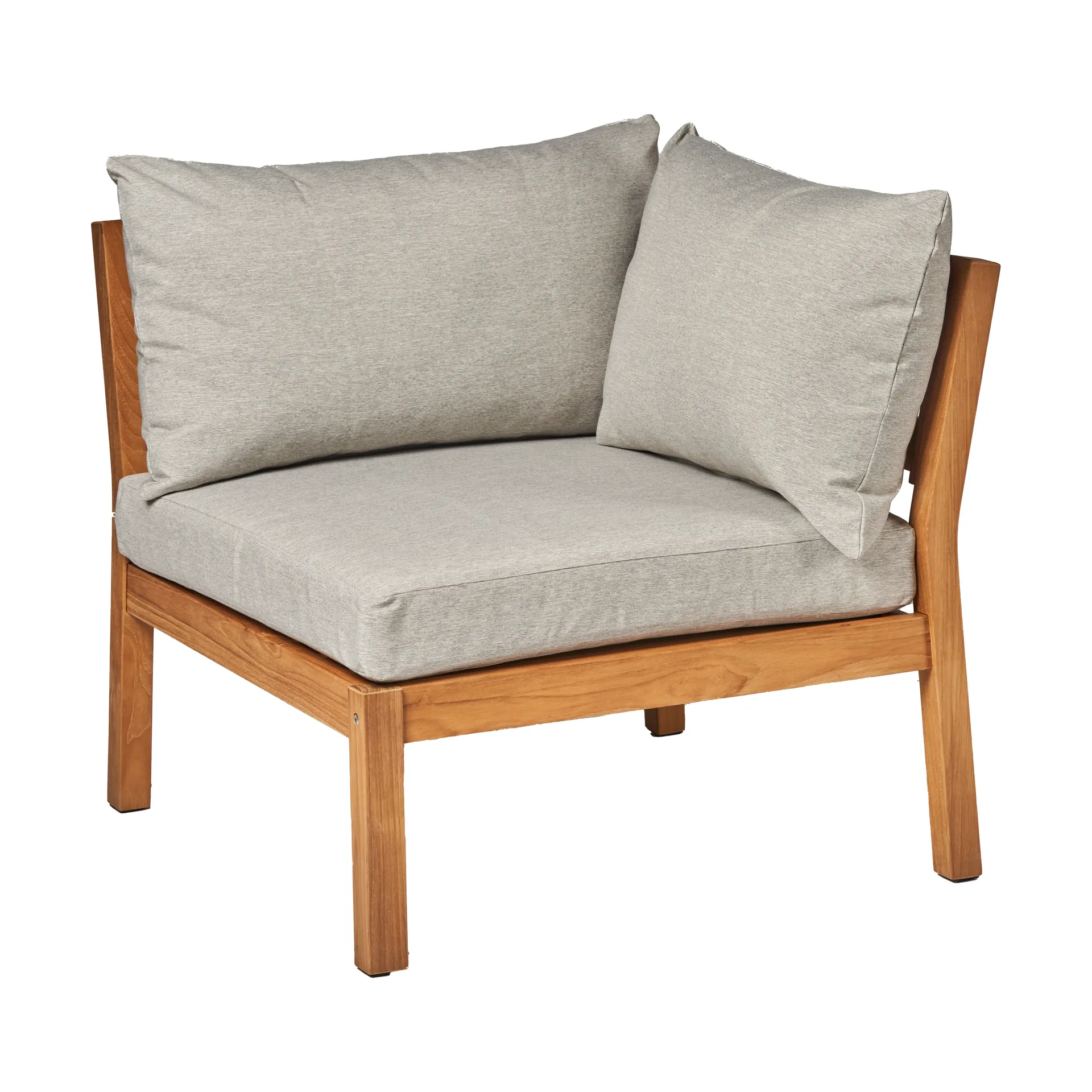 Stockaryd sofa module corner section teak/light grey,  1898