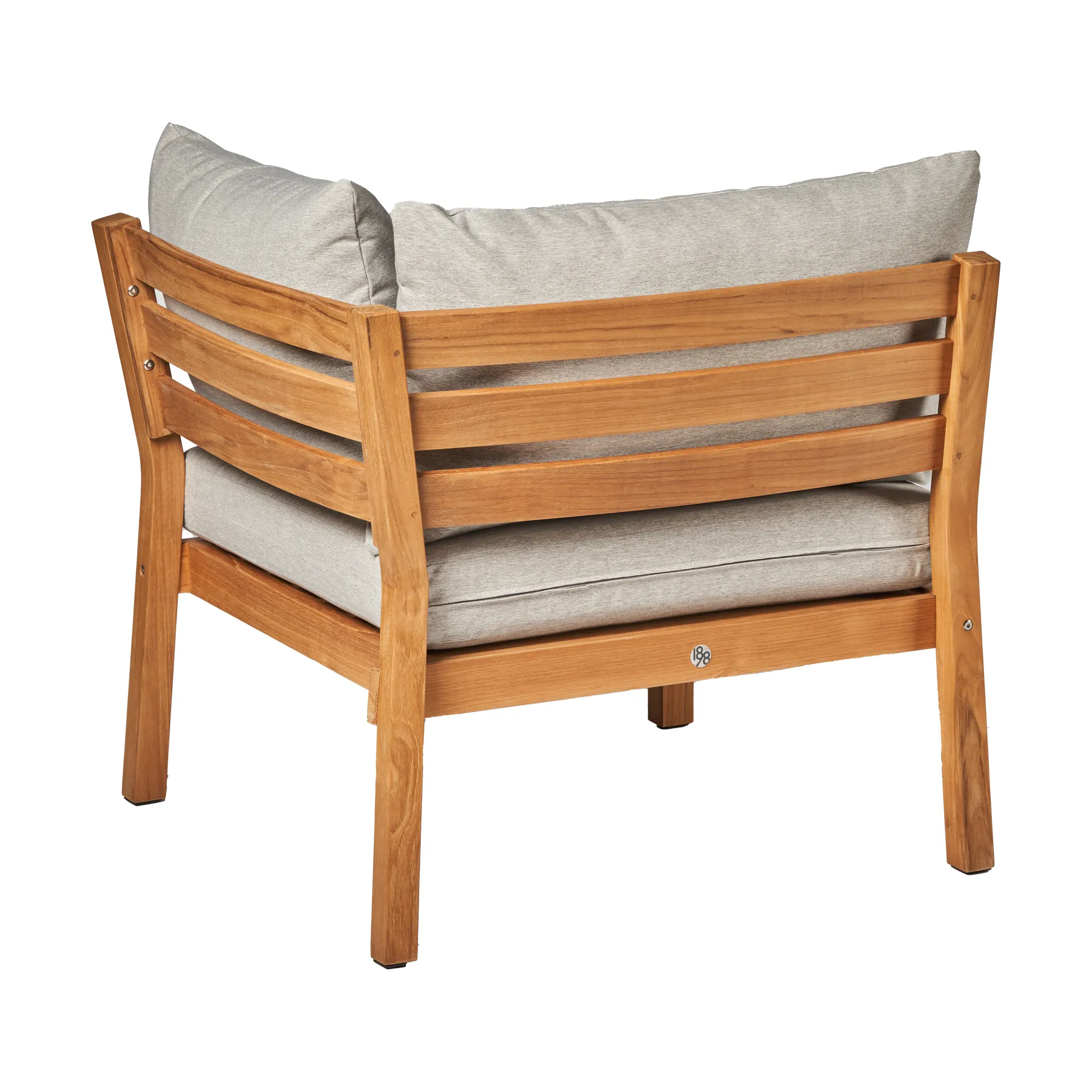 Stockaryd sofa module corner section teak/light grey 1898