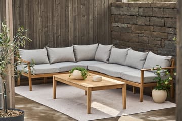 Stockaryd sofa module corner section teak/light grey - undefined - 1898