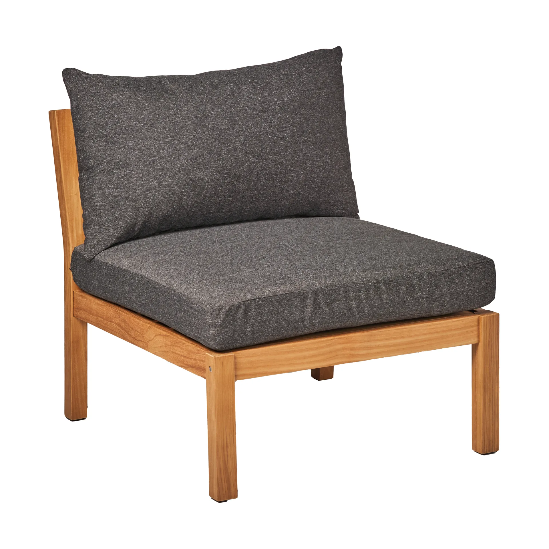 Stockaryd sofa module middle section teak/dark grey,  1898