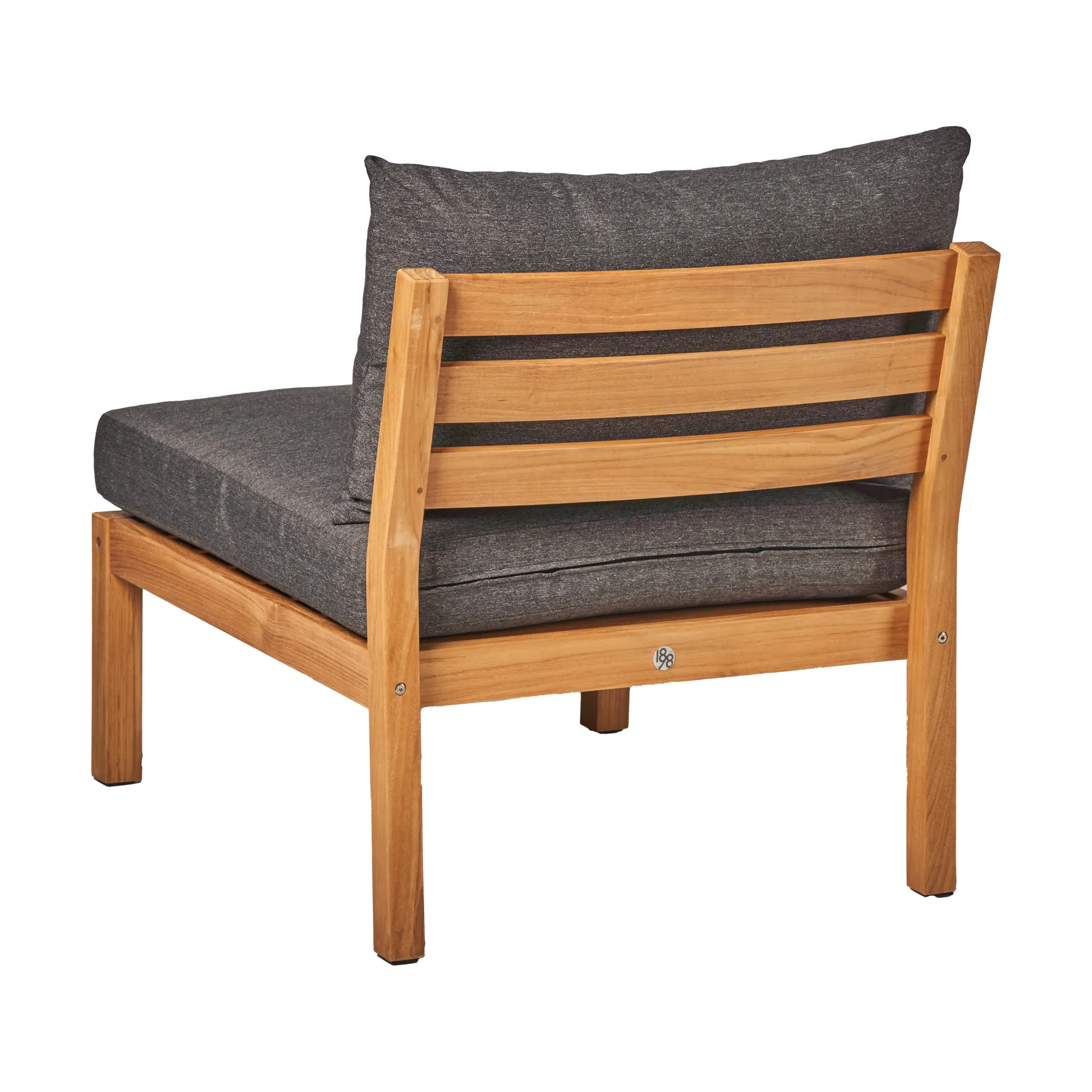 Stockaryd sofa module middle section teak/dark grey,  1898