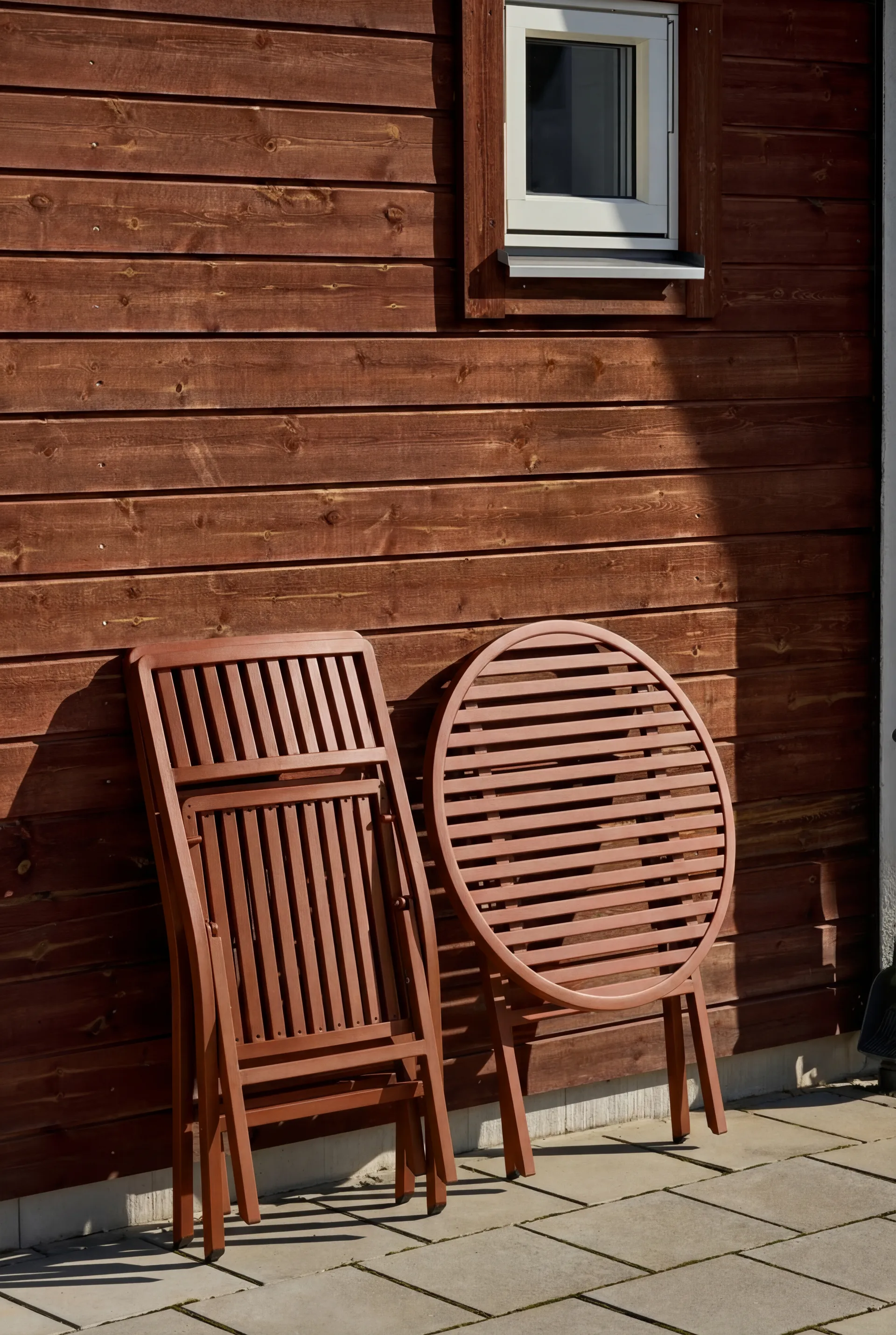 Verona folding chair, Burnt red 1898