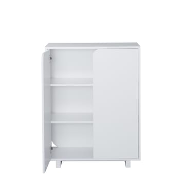 Vidja cabinet - White lack. low. coated doors - 1898