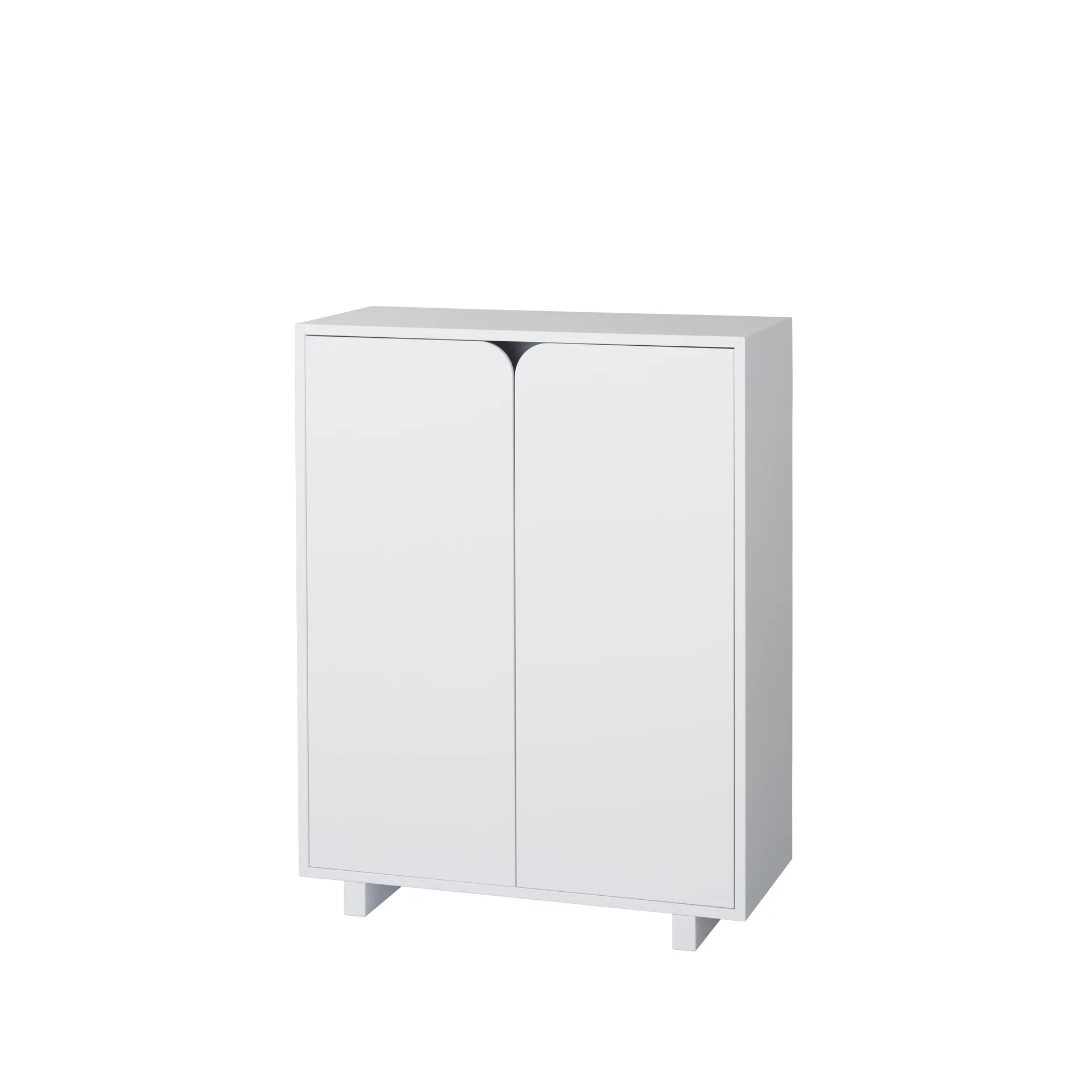 Vidja cabinet, White lack. low. coated doors 1898