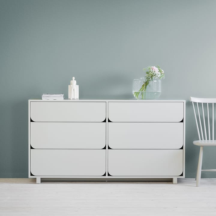 Vidja Dubbel chest of draws, White lacq. 6 box 1898