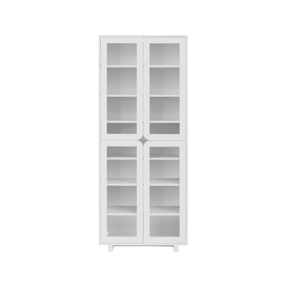 1898 Vidja hight display cabinet White lack | Scandinavian Design | Display & glass cabinets | White